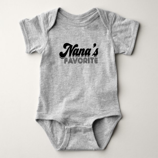Nana's Favorite Baby Bodysuit (Front)