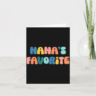 Nana's Favorite Mother's Day Grandma Card