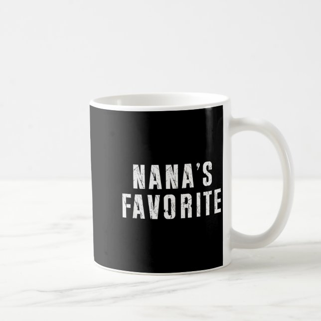 Nana's Favorite T Funny Grandma Grandparent Granhi Coffee Mug (Right)