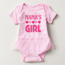 Nana's Girl baby bear granddaughter girls Tutu Tee