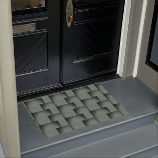 Nana's Hearts (Black & Gray) Doormat