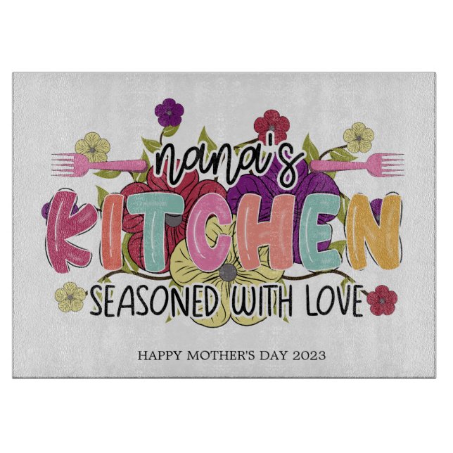 Nana's Kitchen Cutting Board (Front)