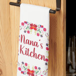 Nana's Kitchen Floral  Kitchen Towel<br><div class="desc">This design features a vibrantly colored Mexican floral style wreath with "Nana's Kitchen" in a cute matching font. The perfect gift for that special grandmother,  woman in your life!</div>