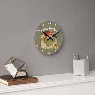 Nanas Kitchen fun food wall clock