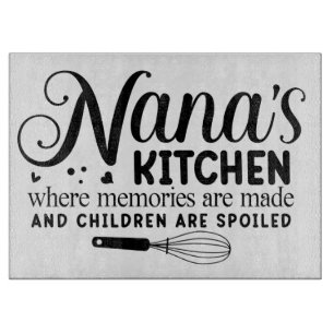 Nana's Kitchen Glass Cutting Board