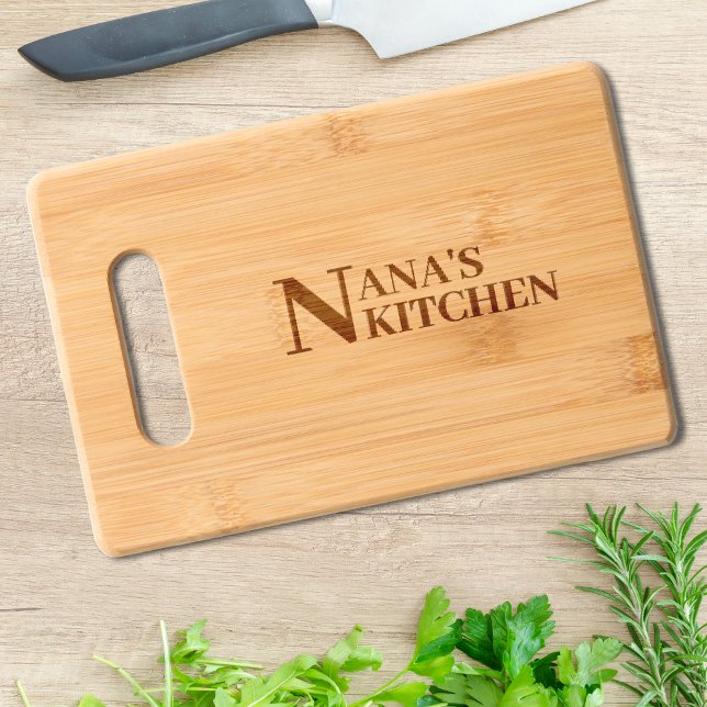 Nana's Kitchen Grandmother Engraved Cutting Board (Nana's Kitchen Grandmother Cutting Board)