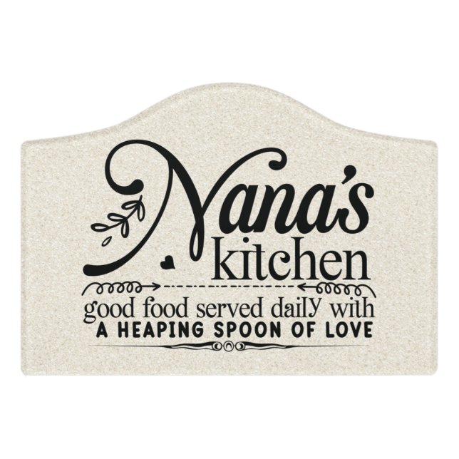 Nana's Kitchen Sign (Small Crest Front)