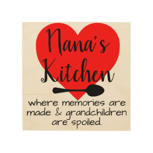 nana's kitchen wood wall decor