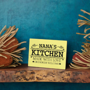 Nana's Kitchen word  art Plaque