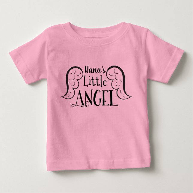 Nana's Little Angel Baby T-Shirt (Front)