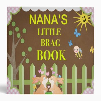 Nana's Little Brag Book Binder by Poetrywritteninart at Zazzle
