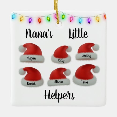 Nanas Little Helpers Ceramic Ornament