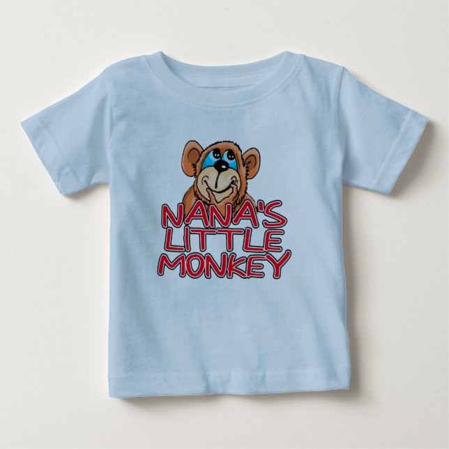 Nana's Little Monkey Baby T-Shirt (Front)
