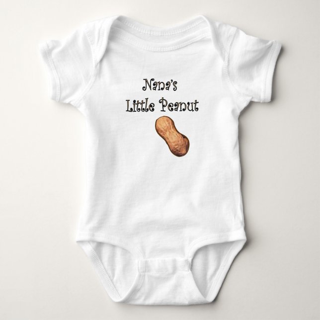 Nana's Little Peanut Baby Bodysuit (Front)