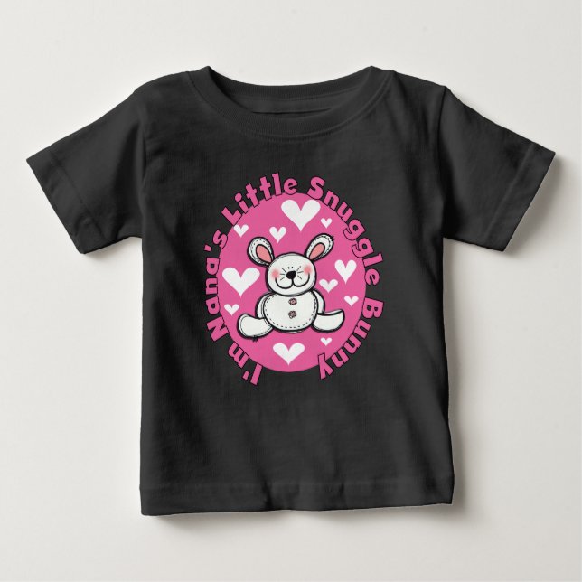 Nana's Little Snuggle Bunny Baby T-Shirt (Front)