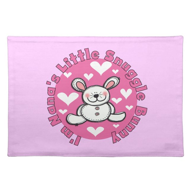 Nana's Little Snuggle Bunny Placemat (Front)