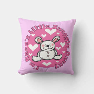 Nana's Little Snuggle Bunny Throw Pillow