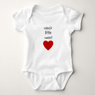 Nana's Little Sweet Heart Baby Bodysuit