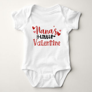 Nana's Little Valentine Baby Bodysuit