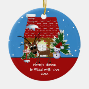 Nana's Love House Christmas Ornament