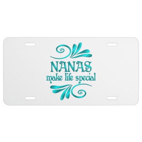 Nanas Make Life Special License Plate