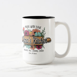 Nana's Mug, Gift for Grandmom, Mother's Day Gift, Two-Tone Coffee Mug