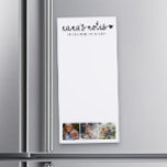 Nana's Notes Photo Collage Family   Magnetic Notepad<br><div class="desc">Modern magnetic notepad featuring 3 photos of grand kids,  typography script ''nana's notes'' and a name or text of your choice. Perfect as a gift for grandmothers.</div>