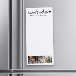 Nana's Notes Photo Collage Family   Magnetic Notepad