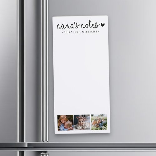 Nanas Notes Photo Collage Family   Magnetic Notepad