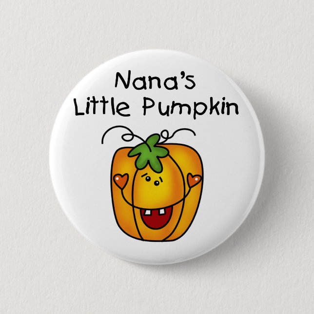 Nana's Pumpkin Halloween T-shirts and Gifts Button (Front)