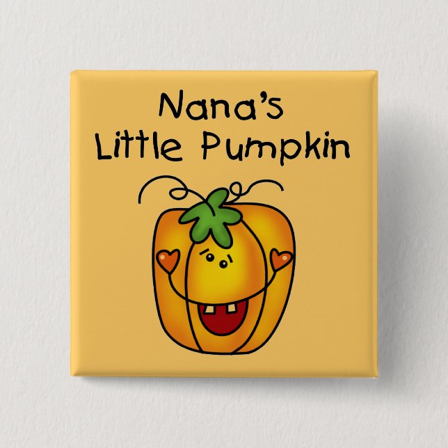 Nana's Pumpkin Halloween T-shirts and Gifts Button (Front)