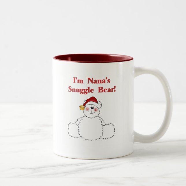 Nana's Snuggle Bear T-shirts and Gifts Two-Tone Coffee Mug (Right)