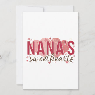 Nana's Sweethearts Birthday Invitation