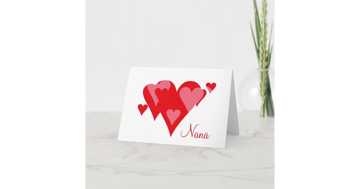 Nana's Valentine Card | Zazzle
