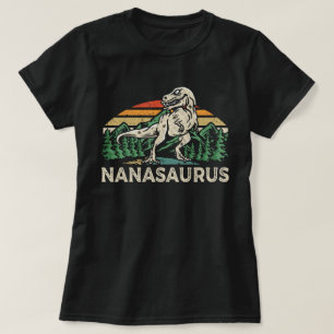 Nanasaurus Dinosaur T Rex Nana Saurus Grandma T-Shirt
