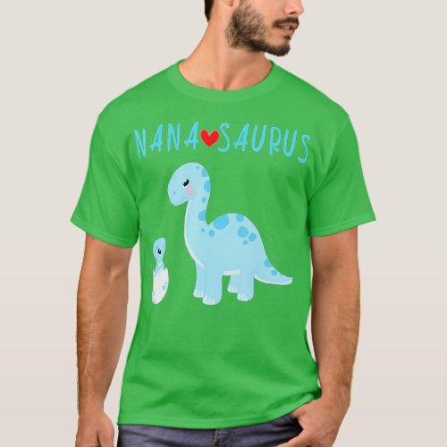 NanaSaurus For Grandma Matching Dinosaur Gift T_Shirt
