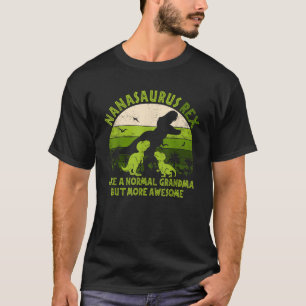 Nanasaurus Rex Grandma Dinosaur Nana Grandkids Mot T-Shirt