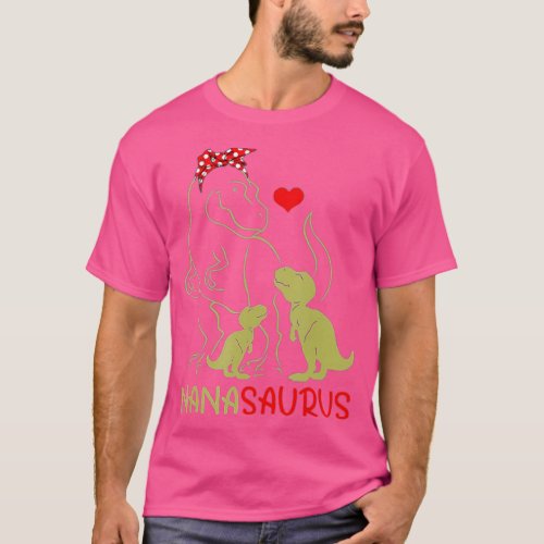 Nanasaurus  T Rex Nana Saurus Dinosaur Women Mom G T_Shirt