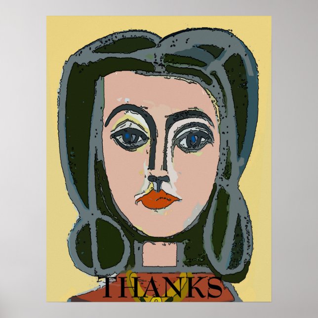 Nancy 5 in Abstract, edit text Poster (Front)