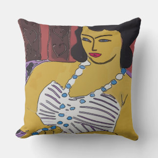 Nancy Abstract Summer Throw Pillow