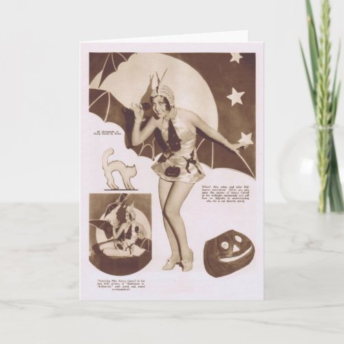 Nancy Carroll Halloween theme 1929 Card