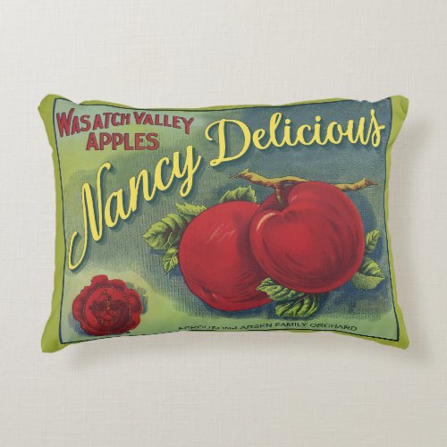 Nancy Delicious Apples Pillow