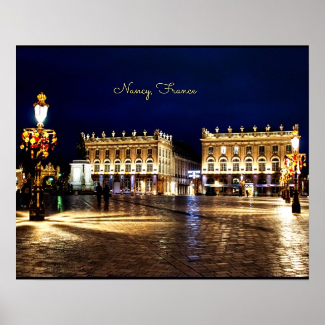 Nancy, France - scenic cityscape photograph Poster (Front)