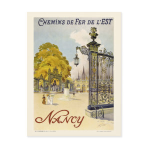 Nancy France Vintage Poster 1908 Postcard
