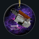 Nancy Grace Roman Space Telescope Ceramic Ornament<br><div class="desc">The next great NASA space telescope that will follow Hubble and the James Web Space Telescope or JWST will be launched in the mid 2020’s. This is the Nancy Grace Roman Space Telescope or NGRST, formerly called the Wide-Field Infrared Survey Telescope or WFIRST. The Roman telescope will have a primary...</div>