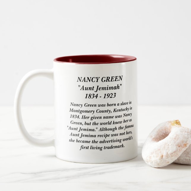 Nancy Green Aunt Jemima Two-Tone Coffee Mug