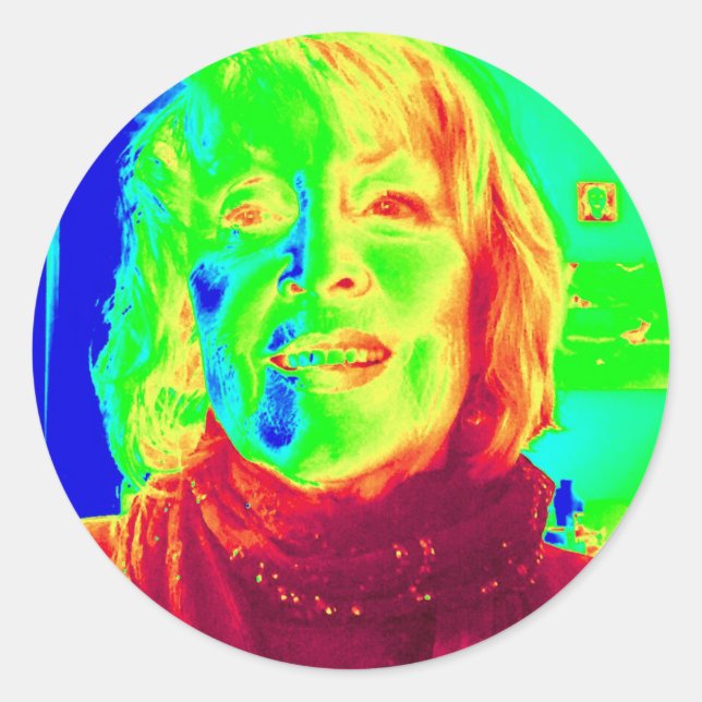 Nancy in Color Classic Round Sticker (Front)