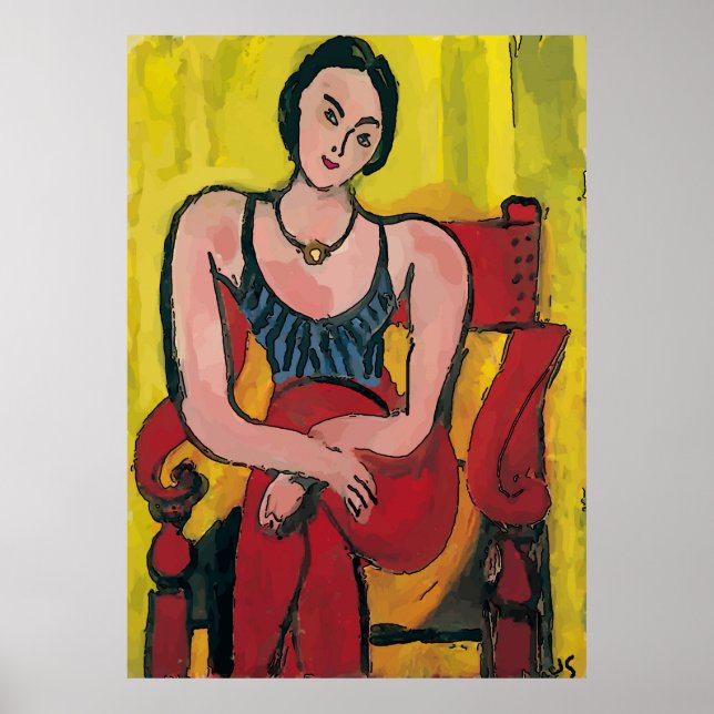 Nancy In Red Chair 3 Poster (Front)