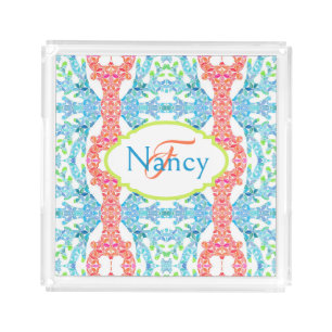 Nancy Mosaic Acrylic Tray
