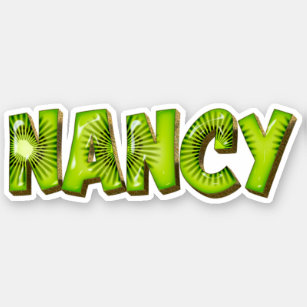 Nancy Name Kiwi Design Sticker